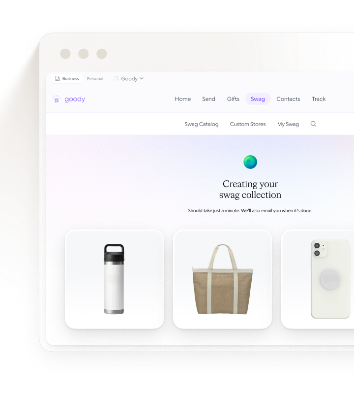 Building a curated swag collection