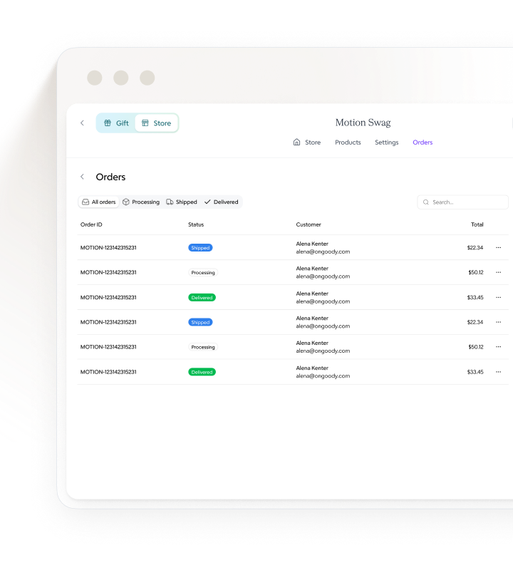 Tracking orders shipped direct to recipients