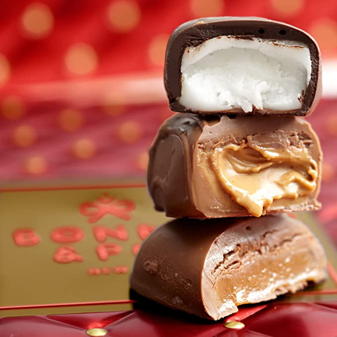 Gourmet Holiday Tin with Assorted Chocolates & Caramels