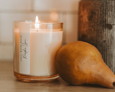 Tinted Glass Soy Wax Candle