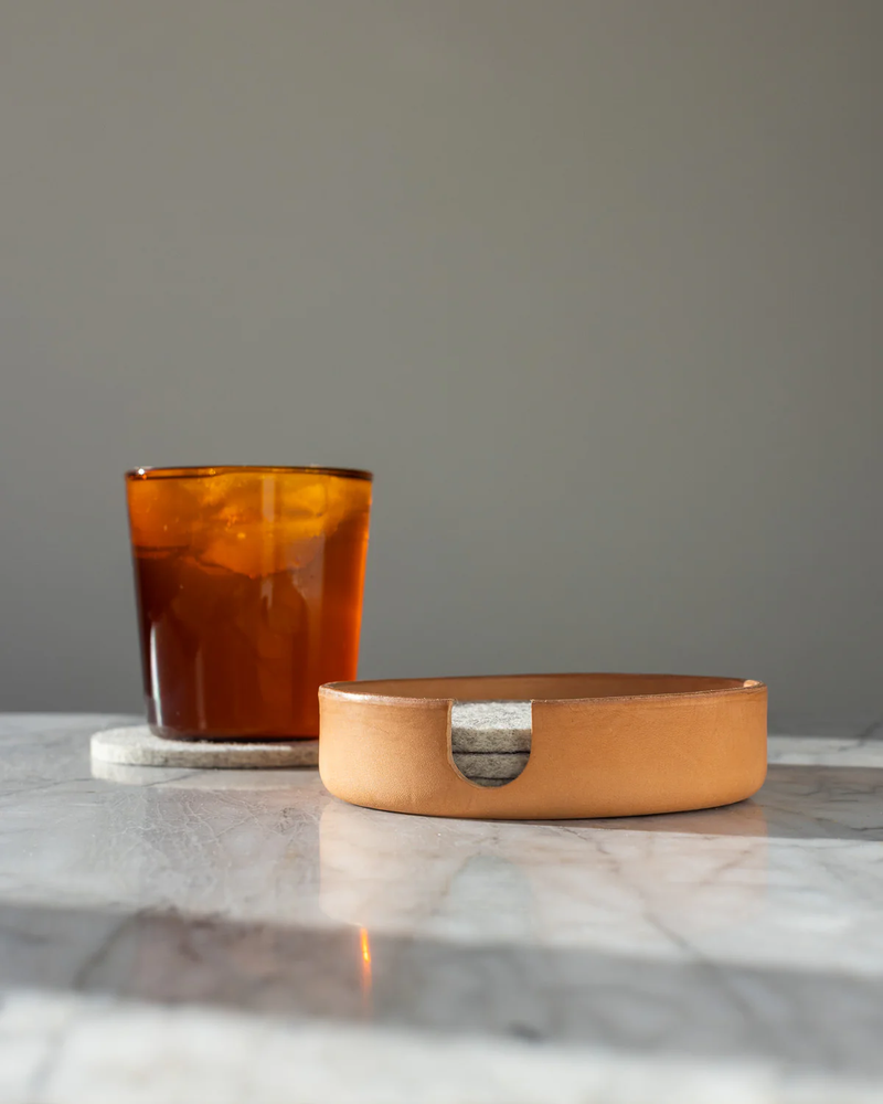 Coaster & Round Tray Gift Set