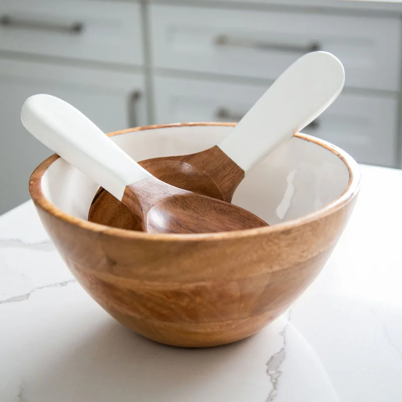 Medium Mango Wood Serving Bowl