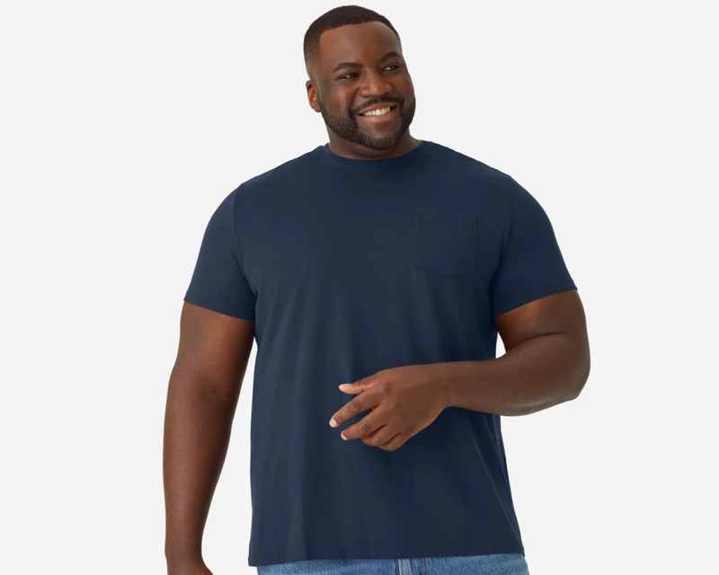 Men's Pima Cotton Pocket Crew Neck T-Shirt