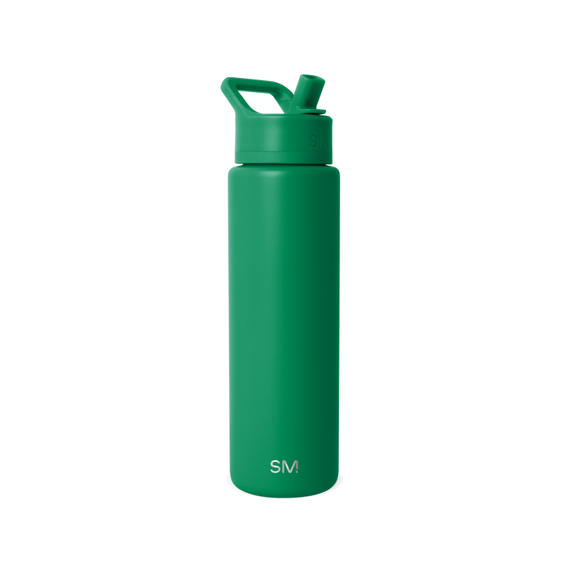 Summit Solid Water Bottle with Straw Lid, 30oz