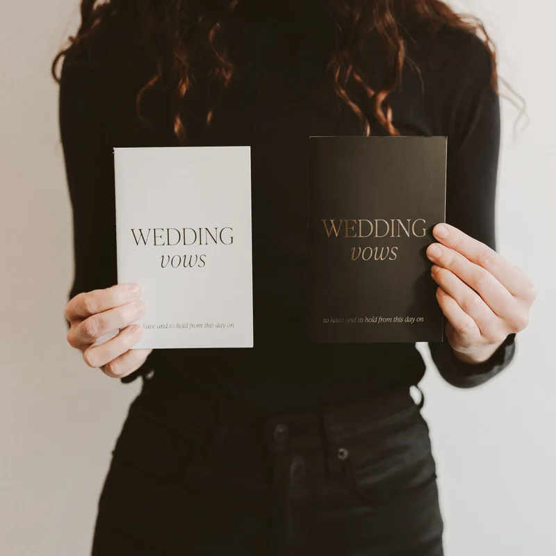 Wedding Vows Notebook Set