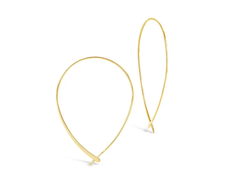 Delicate Threader Hoop Earrings