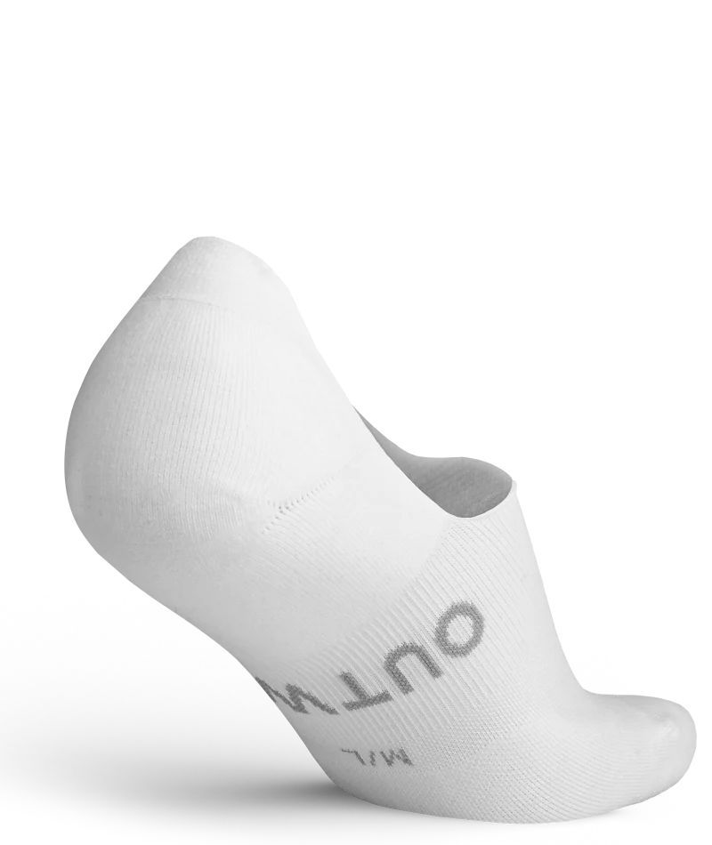 Flagship No Show Socks White