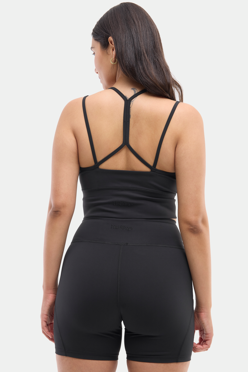 Gwen Longline Top, Black