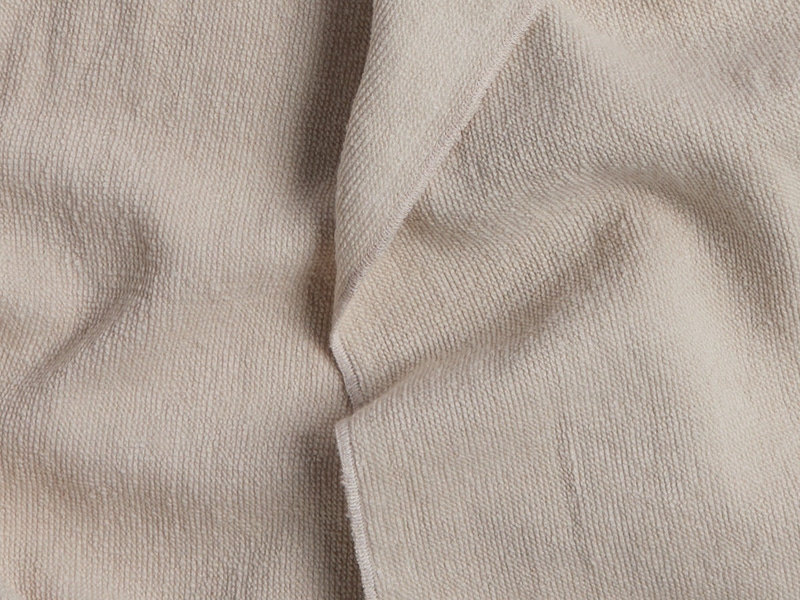 Hooded Light Terry Robe, Bone