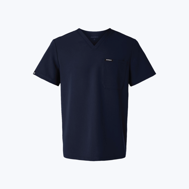 Jaanuu Holmes Everyday 1-Pocket Scrub V-Neck Top