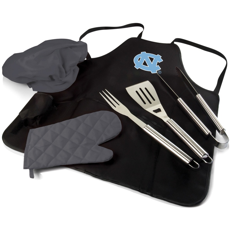 NCAA BBQ Apron Tote Pro Grill Set