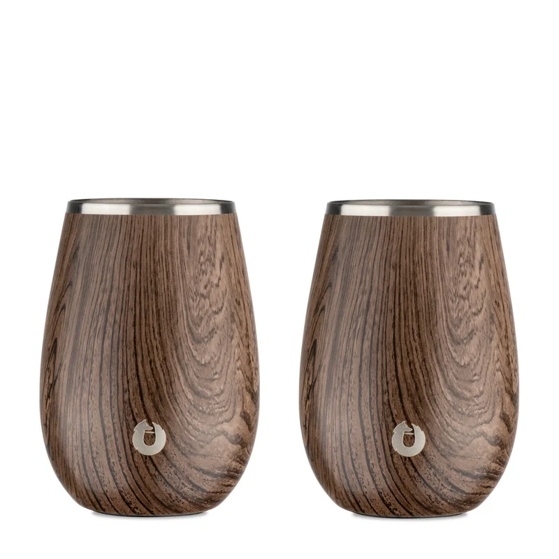 Stainless Steel Wine Glass Set of 2