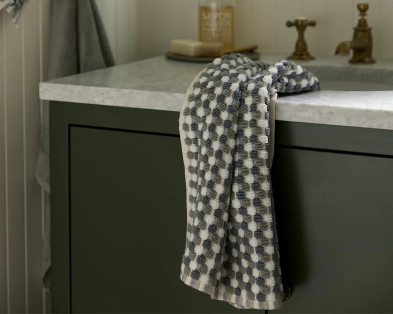 Organic Cotton Mosaic Hand Towel