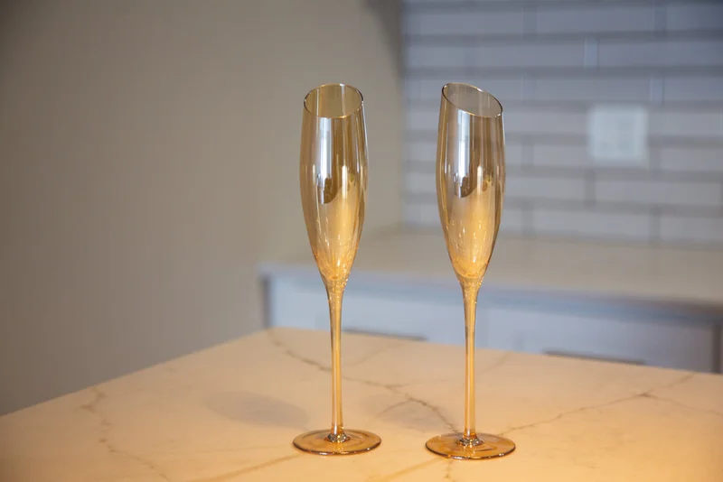 Slant Collection Champagne Glasses Set of 2