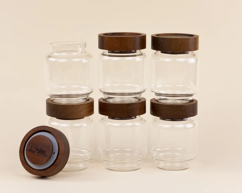 The Mini Six Glass Canister Set