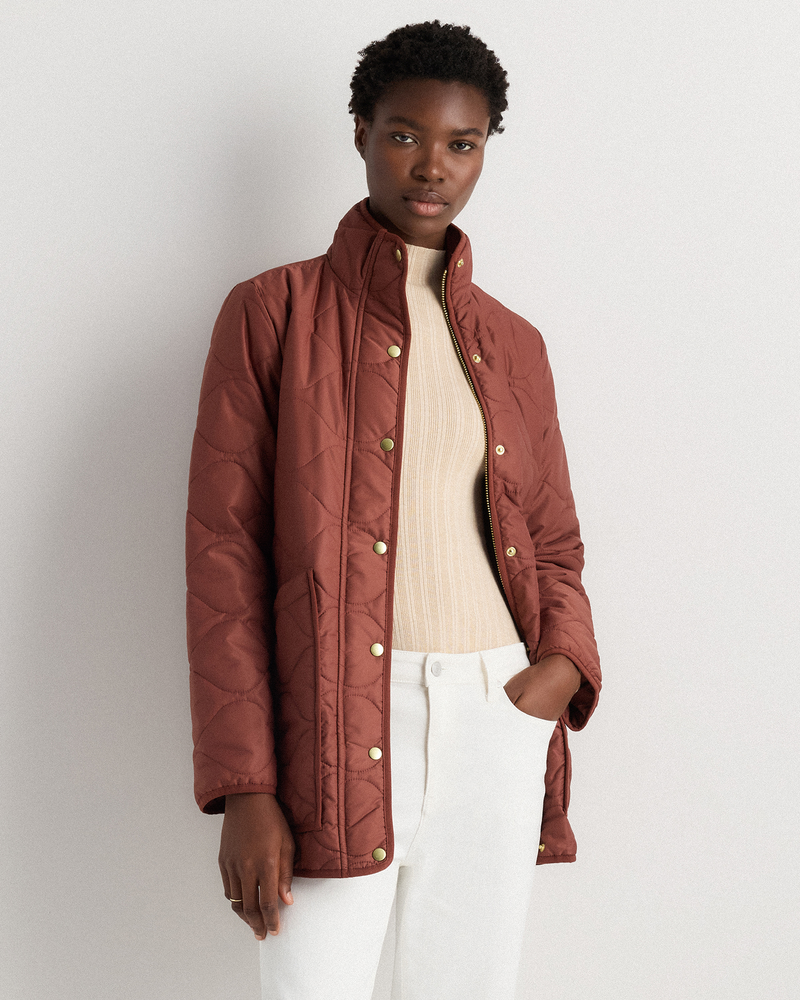 Featherless Quilted Long Puffer Jacket