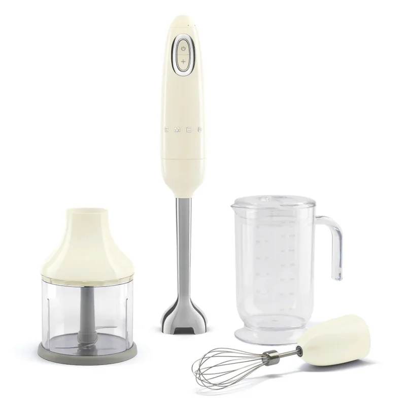 Retro Style Hand Blender with Accessories