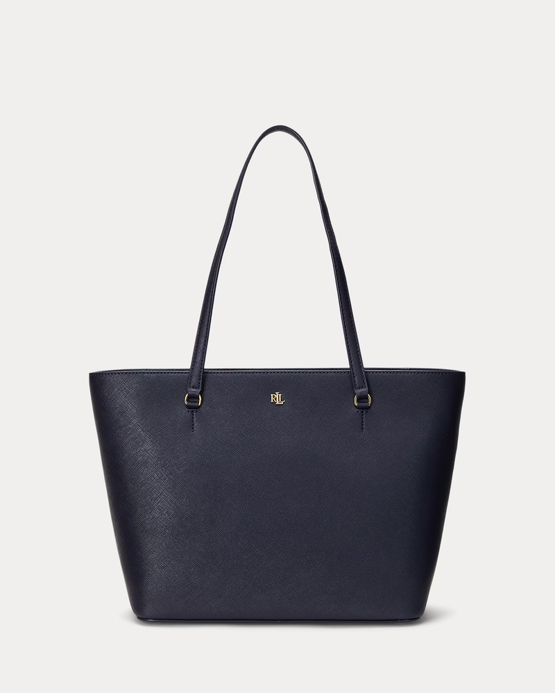 Crosshatch Leather Medium Karly Shopper Tote