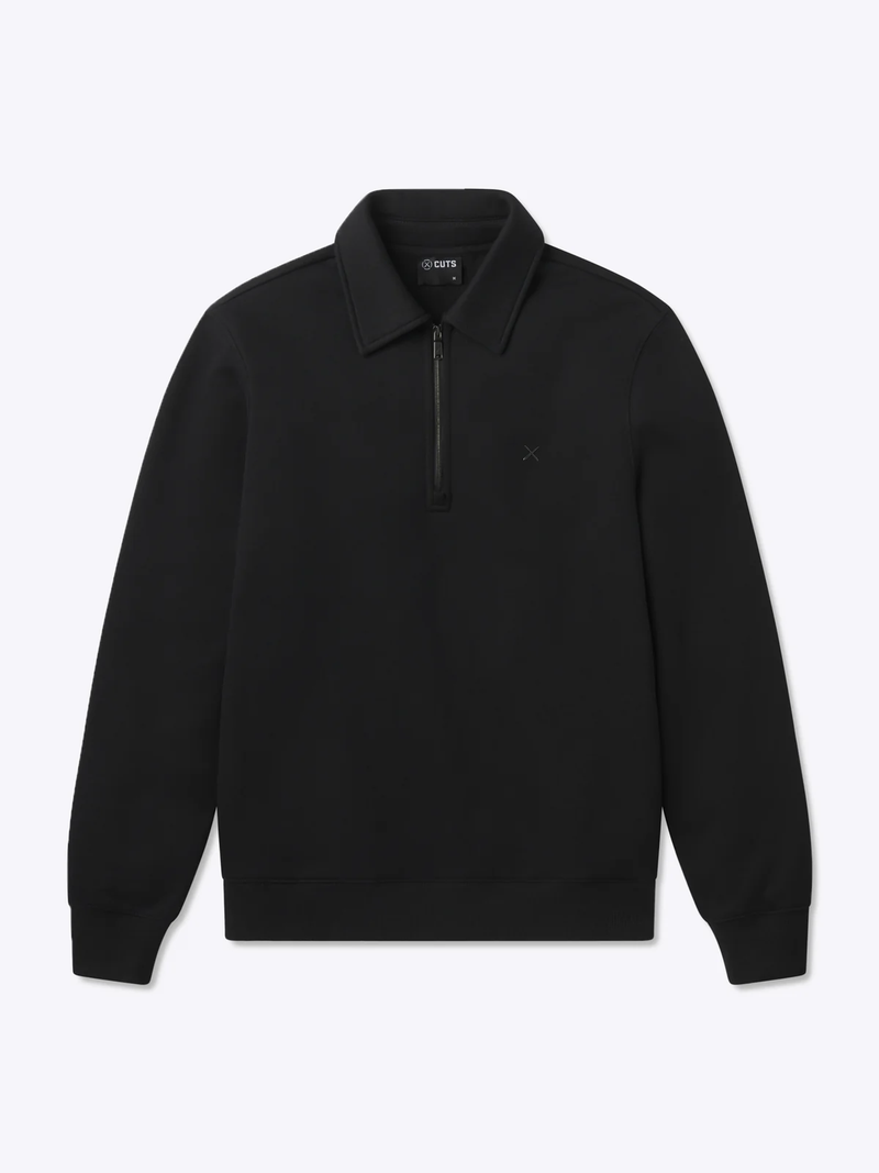 Men's Divine Fleece Q-Zip , Black