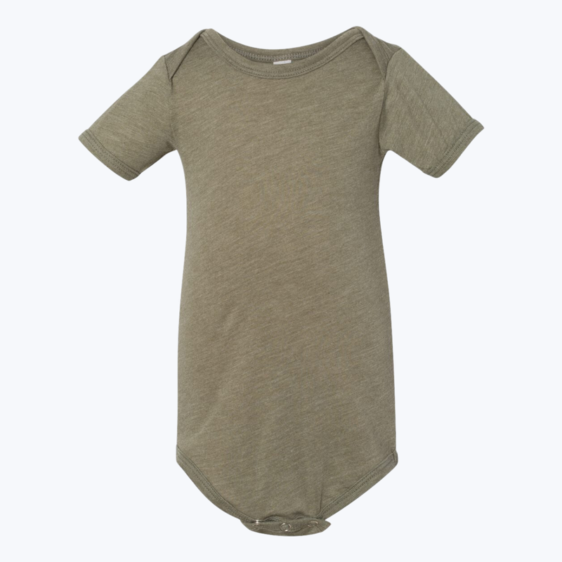 Branded Infant Triblend Short Sleeve Onesie