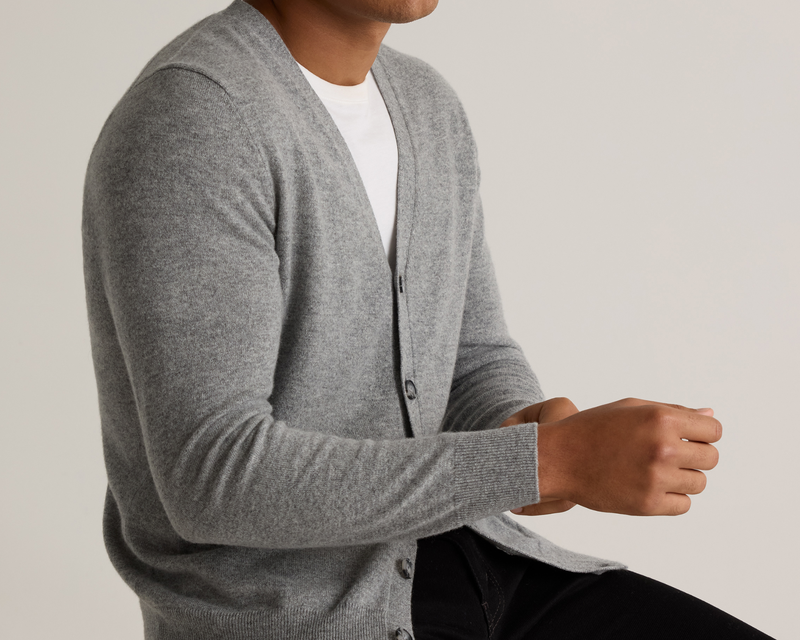 Mongolian Cashmere Cardigan Sweater