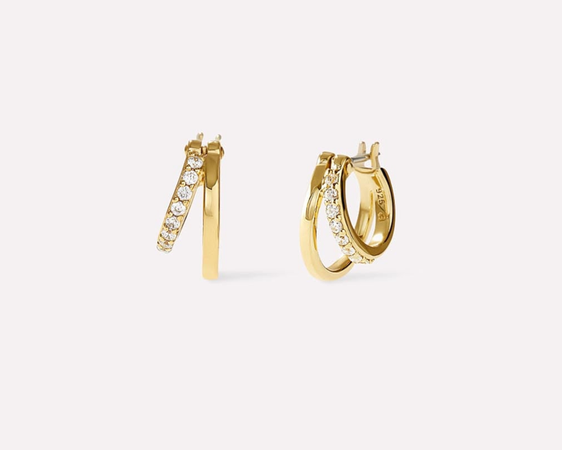 Toda Mini Double Hoop Earrings