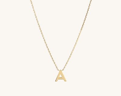 14K Gold Letter Necklace