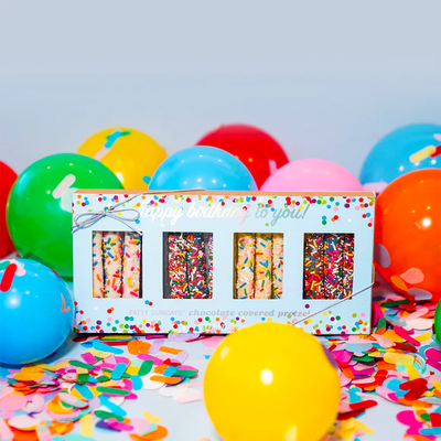 Chocolate Covered Pretzel Birthday Gift Set