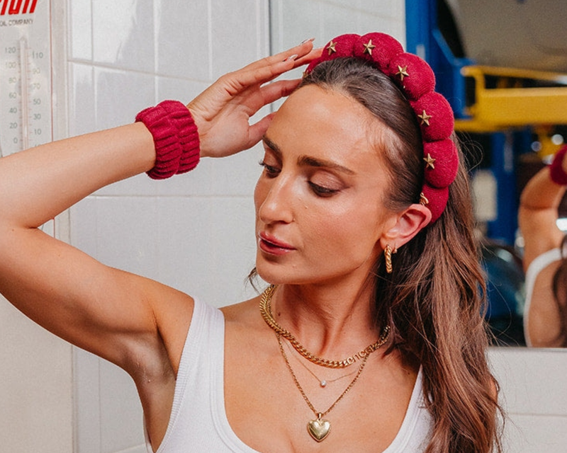 GRWM Headband & Wristband Set
