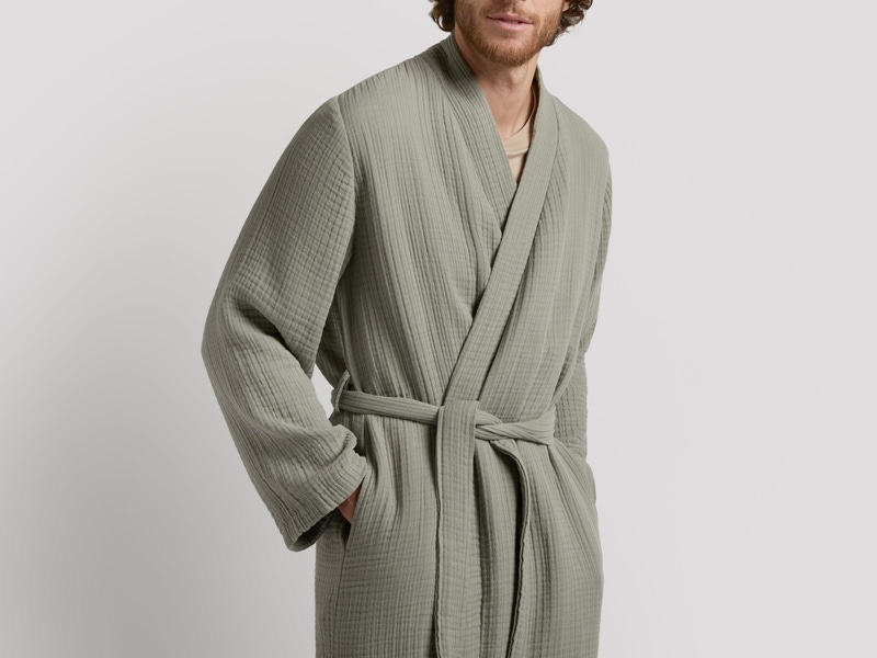 Cloud Cotton Robe, Moss