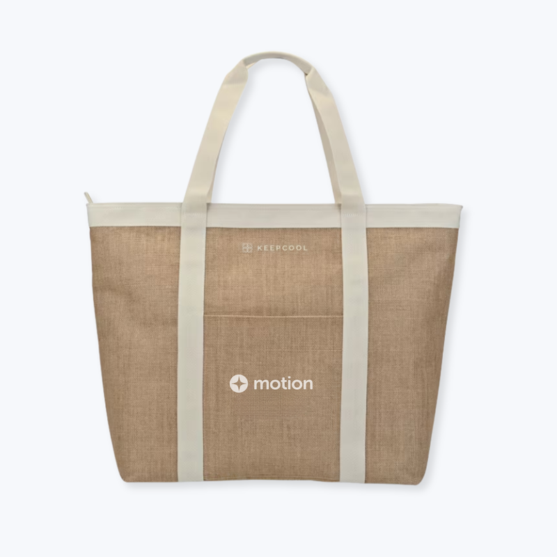 Branded Nairobi Jute Shopper Cooler