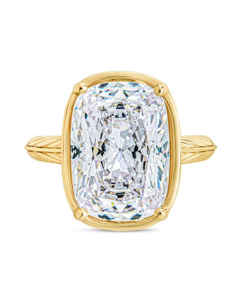 Sterling Silver Elongated Cushion Cocktail Ring