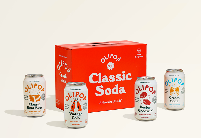 OLIPOP Classic Soda Variety 12 Pack Goody