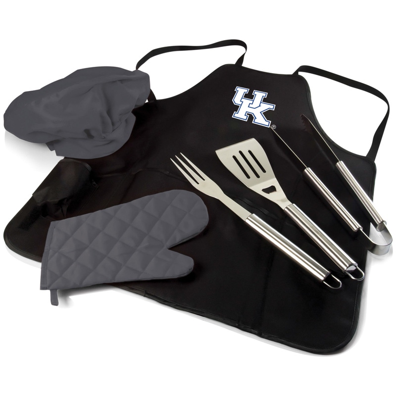 NCAA BBQ Apron Tote Pro Grill Set