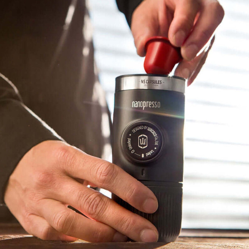 Nanopresso Portable Coffee Maker + Nespresso Capsule Adapter