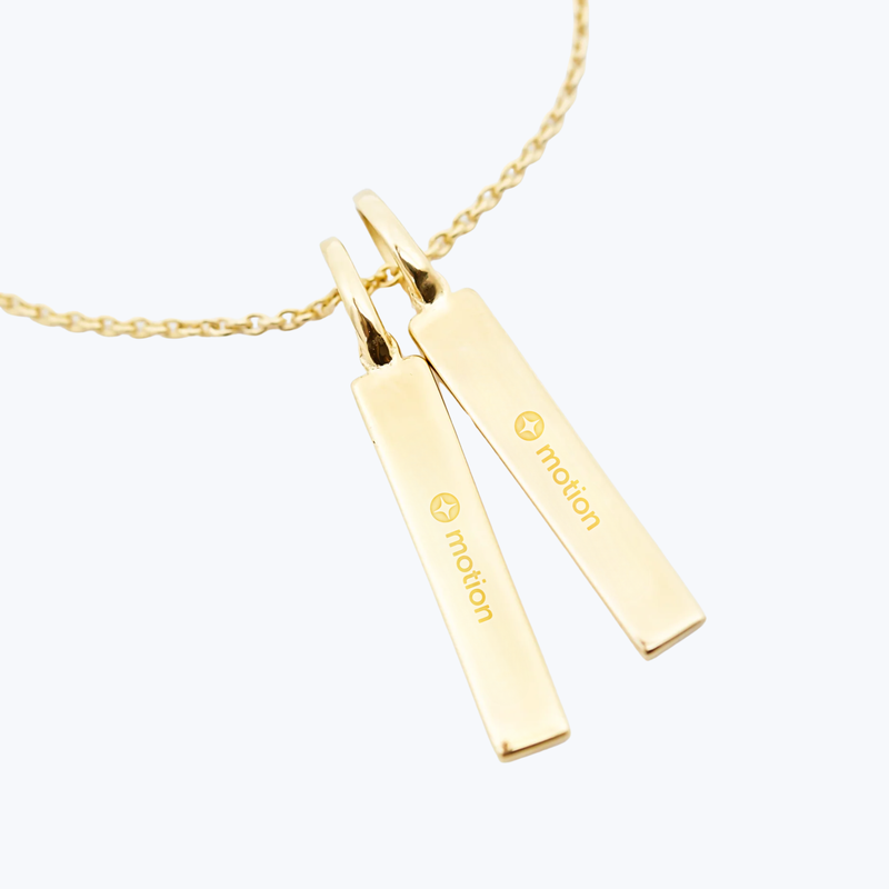 Engraved Bar Pendant