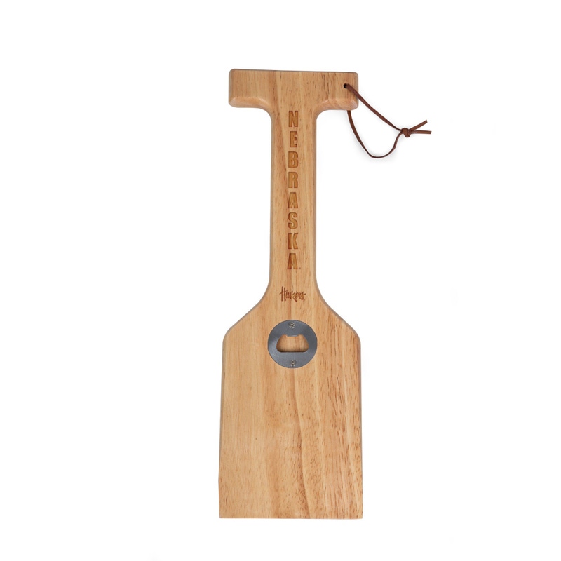 NCAA Hardwood BBQ Scraper with Bottle Opener