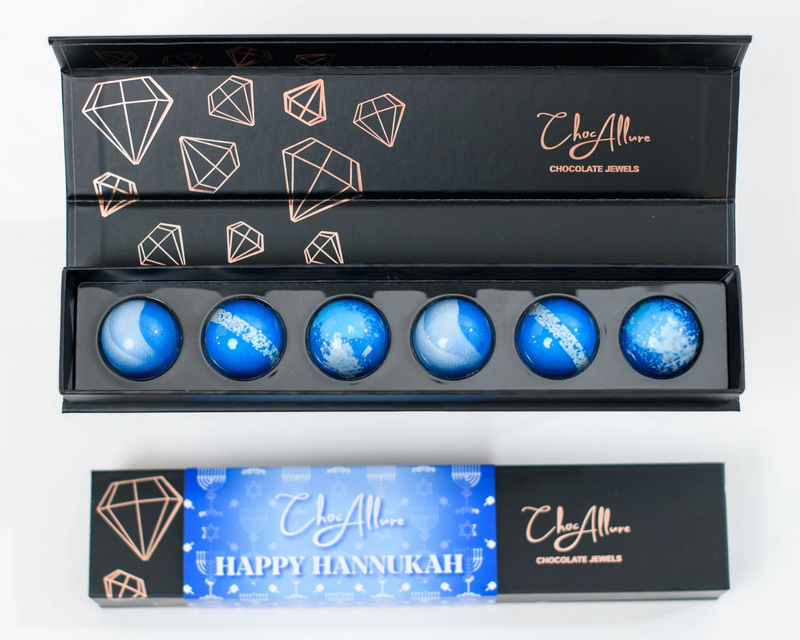 Hanukkah Chocolate Jewels, 6 pieces