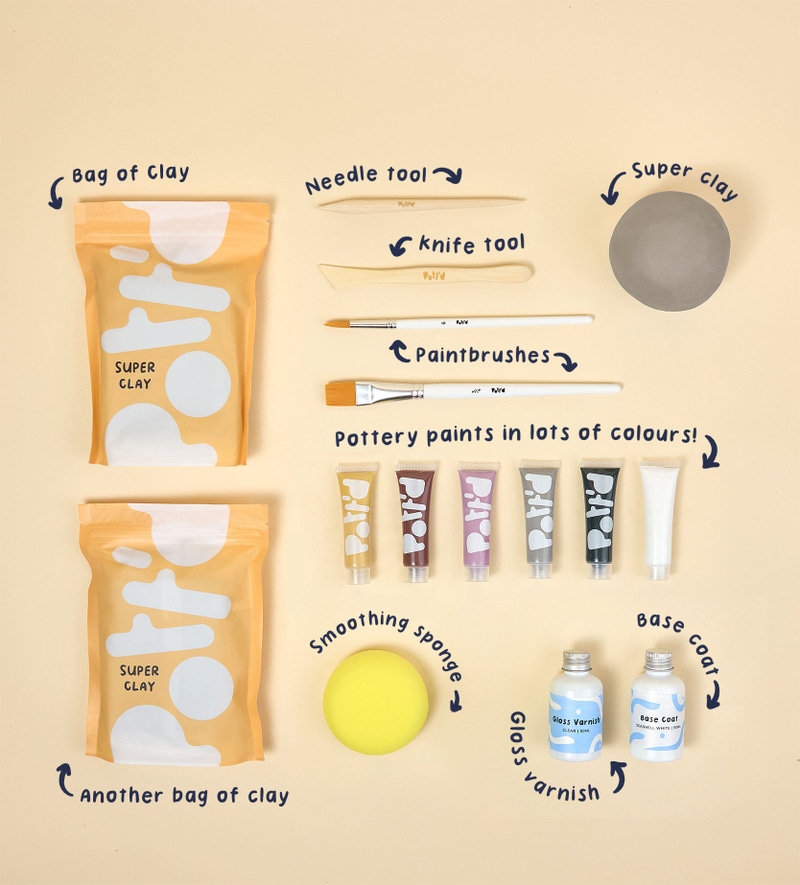 Blissful Blooms Minimalist Vase Home Pottery Kit