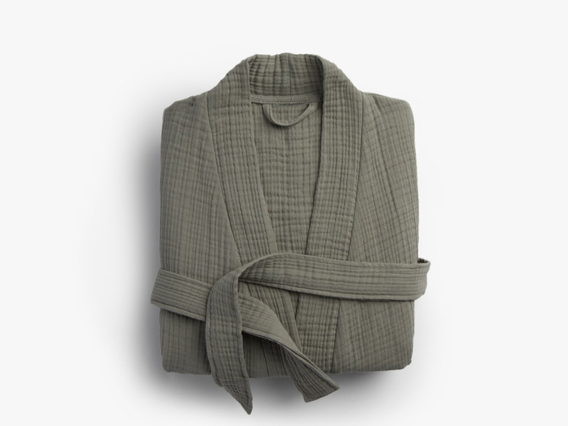 Cloud Cotton Robe, Moss