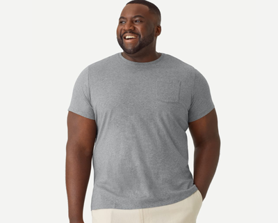 Men's Pima Cotton Pocket Crew Neck T-Shirt