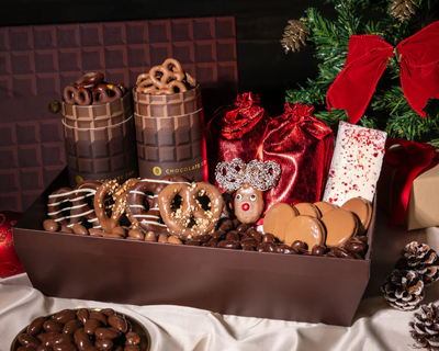 Happy Holiday Belgian Chocolate Basket