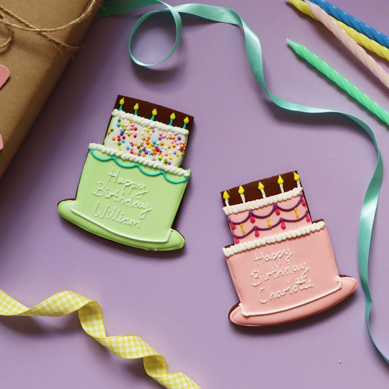Birthday Cake Letterbox Biscuit
