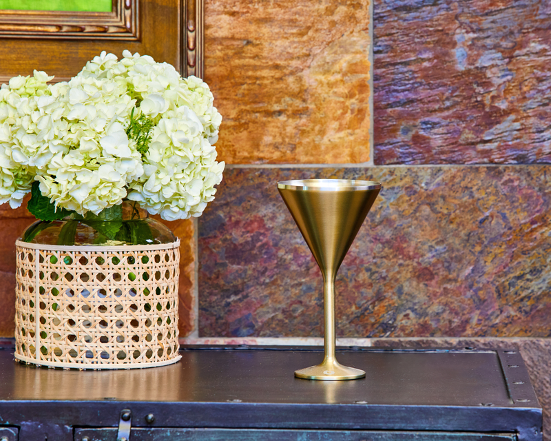 Stainless Steel Martini Glass