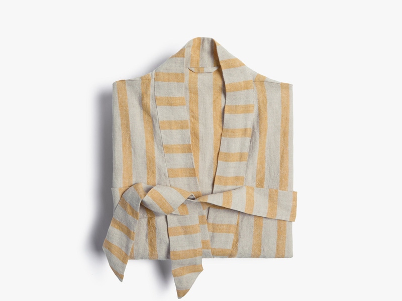 Linen Stripe Robe
