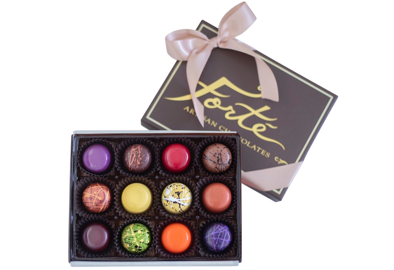 Forte Chocolates Signature Truffles, 12 Piece Box Goody Easy Gifting