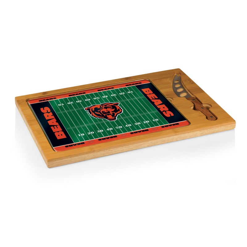 NFL Icon Glass Top Cutting Board & Knife Set