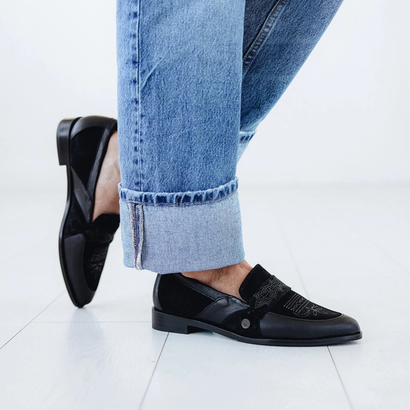 Women's Martingale Loafer, Jet Black