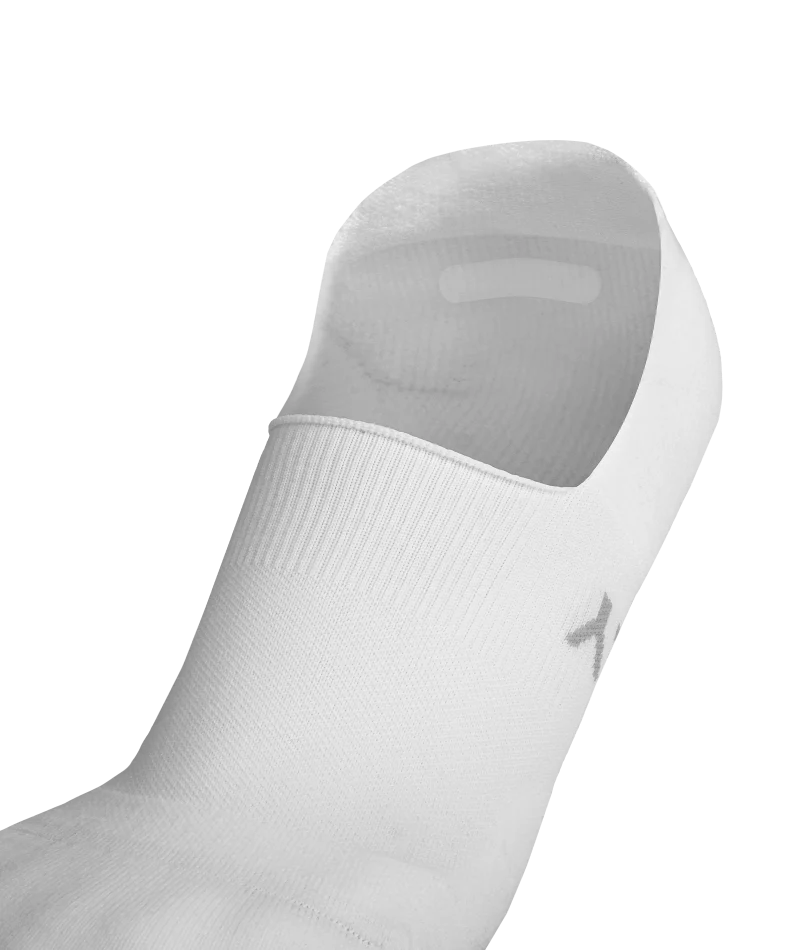 Flagship No Show Socks White