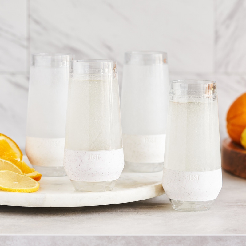 Champagne freeze cooling cups set of 4 - wedding gift 2026 - $53
